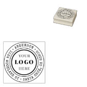 手描き素朴ラウンドロゴ差出人住所 ラバースタンプ (押印)