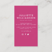 手描き結婚のケーキの水色 名刺 (裏面)