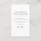 手描き結婚のケーキの水色 名刺 (裏面)