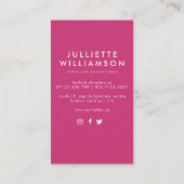 手描き結婚のケーキの水色 名刺 (裏面)