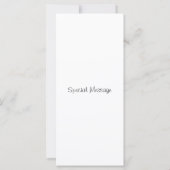 手描き線形チューリップカード カード (裏面)