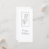 手描き線形チューリップカード カード (正面/裏面インサイチュ)