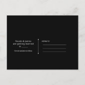 手描き羽根とテペ金ゴールドブラック救日付 案内ポストカード (裏面)