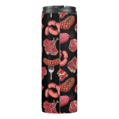 手描き肉製品パターン タンブラー (裏面)