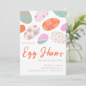 手描き自然イースターエッグ招待状 招待状 (スタンド正面)