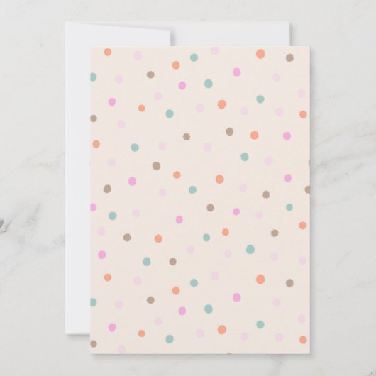 手描き自然イースターエッグ招待状 招待状 (裏面)