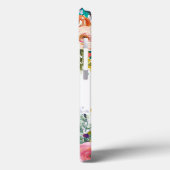 手描き花のイニシャル入りアップルiPhoneケース Case-Mate iPhoneケース (裏面 / 左)