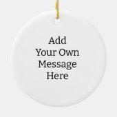 手描き花フローラ光を放つ セラミックオーナメント (裏面)