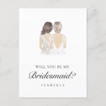 手描き花嫁プロポーザル葉書