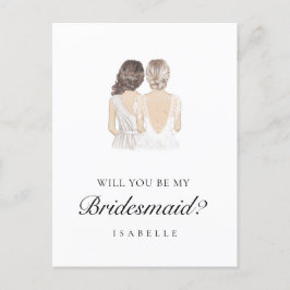 手描き花嫁プロポーザル葉書 ポストカード