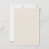 手描き花枠珊瑚赤サンキューカード 招待状 (裏面)