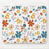 手描き花柄 マウスパッド (正面)