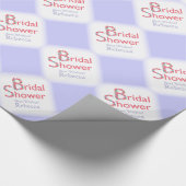 手描き花淡紫シャワー ラッピングペーパー (角)