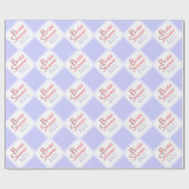 手描き花淡紫シャワー ラッピングペーパー (フラット)