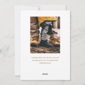 手描き花火の新年の写真カード シーズンカード (裏面)