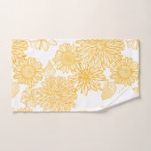 手描き花風呂タオルセット バスタオルセット (ハンドタオル)