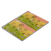 手描き花 ノートブック (左側)