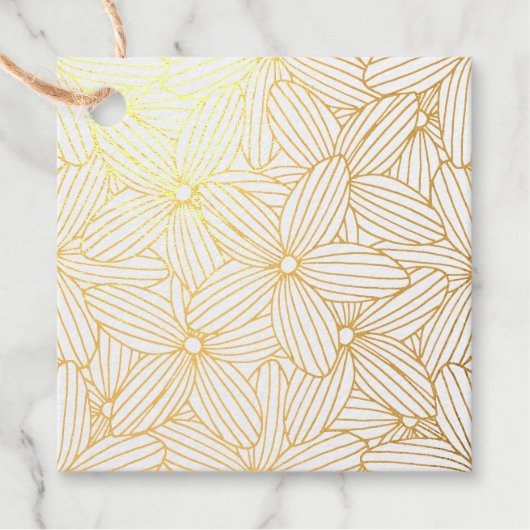 手描き花 フェイバータグ (正面)