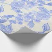 手描き花 ラッピングペーパー (角)