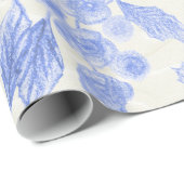 手描き花 ラッピングペーパー (ロールコーナー)