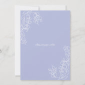 手描き藤フローラ誕生日招待状 招待状 (裏面)