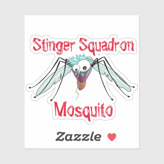 手描き蚊 シール (シート)