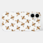 手描き蜂iPhoneケース Case-Mate iPhoneケース (裏面 (横))