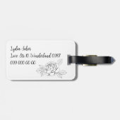 手描き街並み付きカスタマイズ可能な荷札 ラゲッジタグ (裏面横)