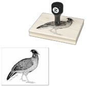 手描き角中国ののキジの木のアートスタンプ ラバースタンプ (押印)