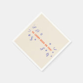 手描き誕生日パーティーで40見た方が良い スタンダードカクテルナプキン (角)