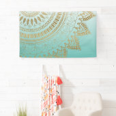 手描き部かわいらし族曼荼羅エレガントデザイン 横断幕 (インサイチュ)