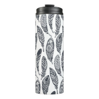 手描き部族羽、ヴィンテージ柄。 タンブラー