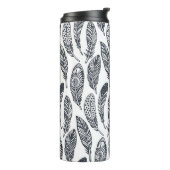 手描き部族羽、ヴィンテージ柄。 タンブラー (回転左)