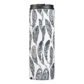 手描き部族羽、ヴィンテージ柄。 タンブラー (裏面)