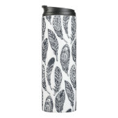 手描き部族羽、ヴィンテージ柄。 タンブラー (回転右)