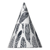 手描き部族羽、ヴィンテージ柄。 パーティーハット (右)