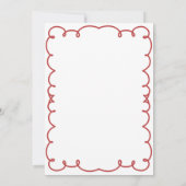 手描き醜いセータークリスマスパーティー 招待状 (裏面)