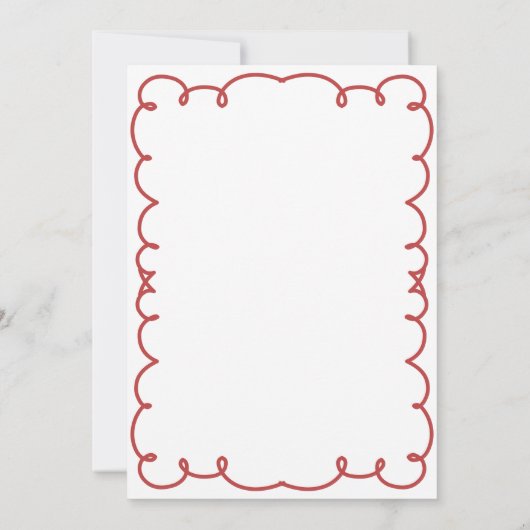 手描き醜いセータークリスマスパーティー 招待状 (裏面)