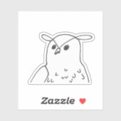 手描き野生生物自然鳥鷲フクロウ シール (シート)