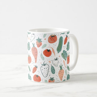 手描き野菜 コーヒーマグカップ