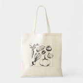 手描き野菜 トートバッグ (正面)