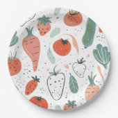 手描き野菜 ペーパープレート (正面)