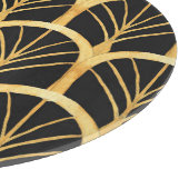 手描き金ゴールド擬水色 カッティングボード (角)