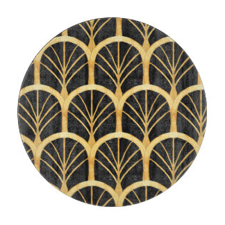 手描き金ゴールド擬水色 カッティングボード