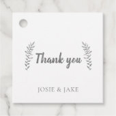 手描き離れの結婚の感謝していYou フェイバータグ (正面)