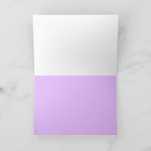 手描き青鮮やかあじさい花カード サンキューカード (内部)