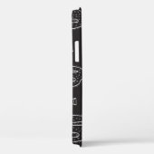 手描き黒サボテンのパターン Case-Mate iPhoneケース (裏面 / 右)