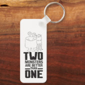 手描き2モンスターアートモンスターハロウィンアート キーホルダー (裏面)