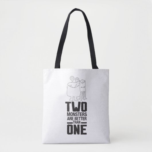 手描き2モンスターアートモンスターハロウィンアート トートバッグ (正面)