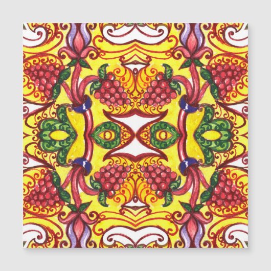 手描き：フローラ装飾品エレガンス。 (正面)